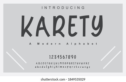 Karety font. Elegant alphabet letters font and number. Classic Copper Lettering Minimal Fashion Designs. Typography fonts regular uppercase and lowercase. vector illustration