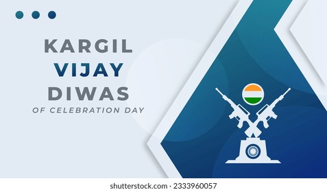 Kargil Vijay Celebration Vektordesign Illustration für Hintergrund, Poster, Banner, Werbung