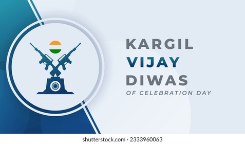 Kargil Vijay Celebration Vektordesign Illustration für Hintergrund, Poster, Banner, Werbung