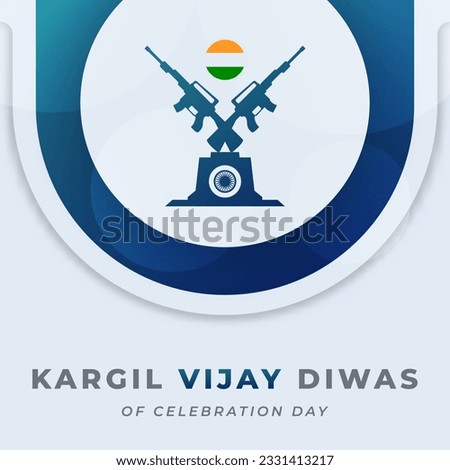 Kargil Vijay Celebration Vector Design Illustration for Background, Poster, Banner, Advertising