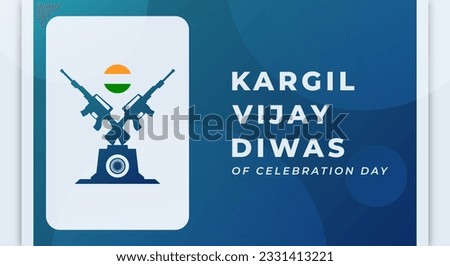 Kargil Vijay Celebration Vector Design Illustration for Background, Poster, Banner, Advertising
