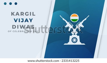 Kargil Vijay Celebration Vector Design Illustration for Background, Poster, Banner, Advertising