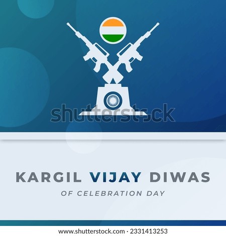 Kargil Vijay Celebration Vector Design Illustration for Background, Poster, Banner, Advertising