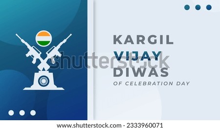 Kargil Vijay Celebration Vector Design Illustration for Background, Poster, Banner, Advertising