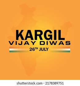 Kargil Vijay Diwas 26th July vector