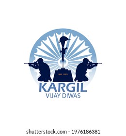 Kargil vijay diwas , Amar Jawan in hindi text of Amar Jawan ,Vector Illustration.