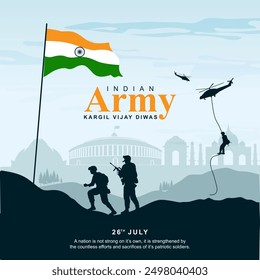 Kargil Vijay Diwas, Banner, Poster, Post, Kargil Vijay Diwas Poster, Social Media Banner