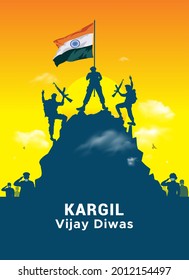 Kargil Vijay Diwas concept and India independence day celebtration