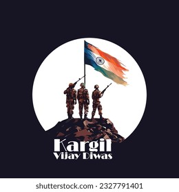 kargil vijay diwas. Illustration of abstract concept for Kargil Vijay Diwas