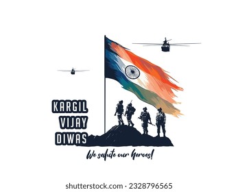 kargil vijay diwas. Ilustración del concepto abstracto de Kargil Vijay Diwas