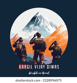 kargil vijay diwas. Illustration of abstract concept for Kargil Vijay Diwas