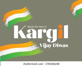 Kargil Vijay Diwas Means Indian Soldiers Stock Vector (Royalty Free ...