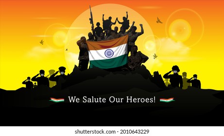 kargil vijay diwas. People remembring and celebrating victory day of indian army