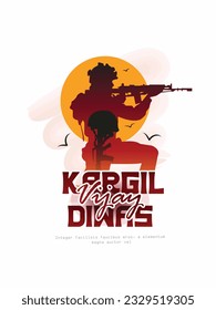 kargil vijay diwas. People remembring and celebrating victory day of indian army