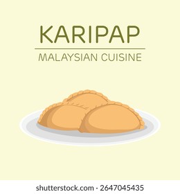 Karipap Cozinha Malaia Vetor Artes