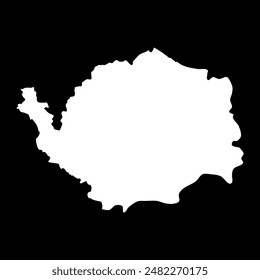Karlovy Vary Region or Carlsbad region administrative unit of the Czech Republic. Vector illustration.