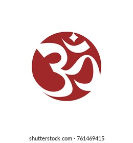 Karma Icon in Red and White