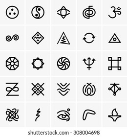 Similar Images, Stock Photos & Vectors of Set of Celtic symbols icons ...