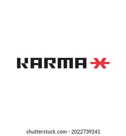 Karma Letters Logo Modern Arrows
