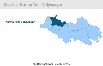 Karma Tanr subdistrict map, Jamtara District, Jharkhand state, Republic of India, Government of Jharkhand, Indian territory, Eastern India, politics, village, tourism