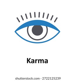 Karma Vector icon which can easily modify or edit

