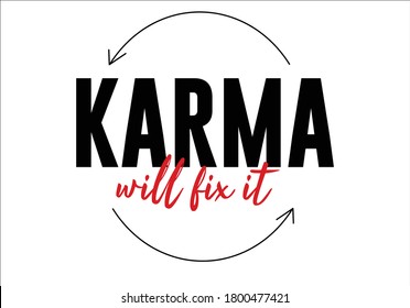 karma will fix it vector designawesome  daisy lettering design choose happy margarita lettering decorative fashion style trend spring summer print pattern positive quote,stationery,motivational,inspir
