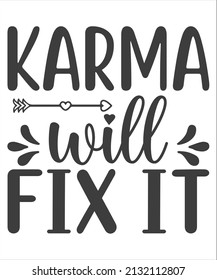 karma will fix it vector designawesome daisy lettering design choose happy margarita lettering decorative fashion style trend spring summer print pattern positive quote,stationery,motivational,inspir