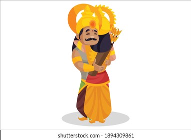 Karna Hugging His Friend Duryodhana Vector Stock Vector (Royalty Free ...