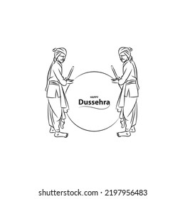 karnataka mysore dussehra festival line drawing illustration