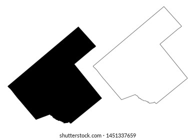 Karnes County, Texas (Counties in Texas, United States of America,USA, U.S., US) map vector illustration, scribble sketch Karnes map
