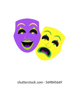 Karnival. Mardi Gras Comedy and Tragedy Masks