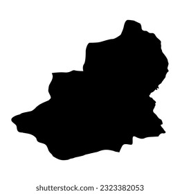 Landkarte der Provinz Kars, Verwaltungseinheiten der Türkei. Vektorgrafik.