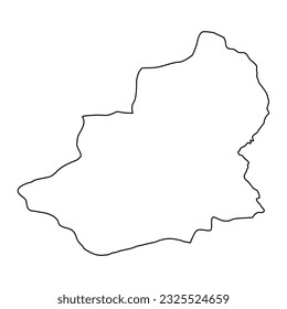 Kars province map, administrative divisions of Turkey. Vector illustration.