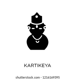 Kartikeya icon. Kartikeya symbol design from India collection. Simple element vector illustration on white background.