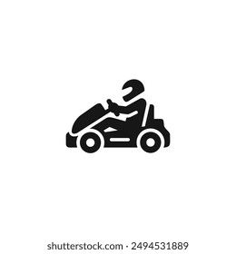 Karting icon vector. EPS 10 editable vector