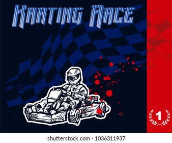 karting race background