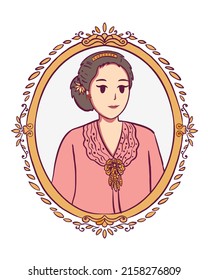 Kartini Tage handgezeichnet Vektorgrafik