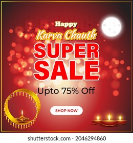 Karwa Chauth-Indian festival –sale banner
