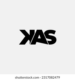 KAS initial letter monogram logo