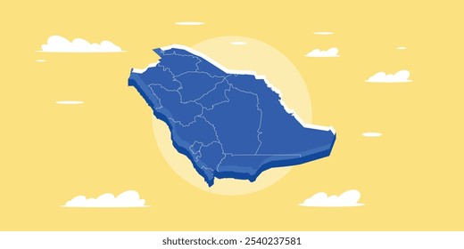 kas Map, Kingdom of Saudi Arabia Map ,stroke, Riyadh, editable stroke, editable line