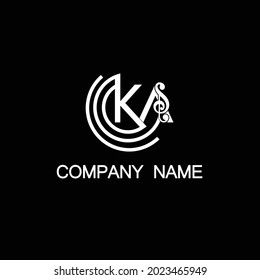 KAS music logo , Kas letter logo, music logo , music letter logo 