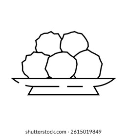 kashk milk product line icon vector. kashk milk product sign. isolated contour symbol black illustration