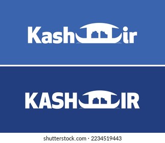 Kashmir. Kashmir city conceptual logotype.