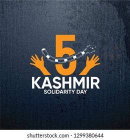 Kashmir Day Logos Vector