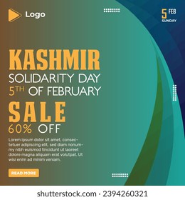 Kashmir day social media facebook post | 5th of february kashmir day banner design | promotion february kashmir instagram post | february kashmir day facebook template | feb solidarity day post design