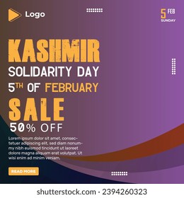 Kashmir day social media facebook post | 5th of february kashmir day banner design | promotion february kashmir instagram post | february kashmir day facebook template | feb solidarity day post design