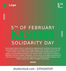 Kashmir day social media facebook post | 5th of february kashmir day banner design | promotion february kashmir instagram post | february kashmir day facebook template | feb solidarity day post design