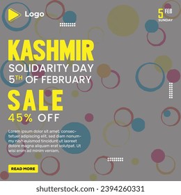 Kashmir day social media facebook post | 5th of february kashmir day banner design | promotion february kashmir instagram post | february kashmir day facebook template | feb solidarity day post design