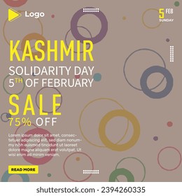 Kashmir day social media facebook post | 5th of february kashmir day banner design | promotion february kashmir instagram post | february kashmir day facebook template | feb solidarity day post design