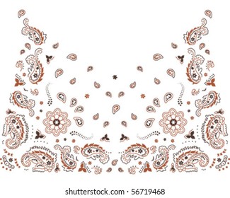 Kashmir Henna Barred Indian Fashion